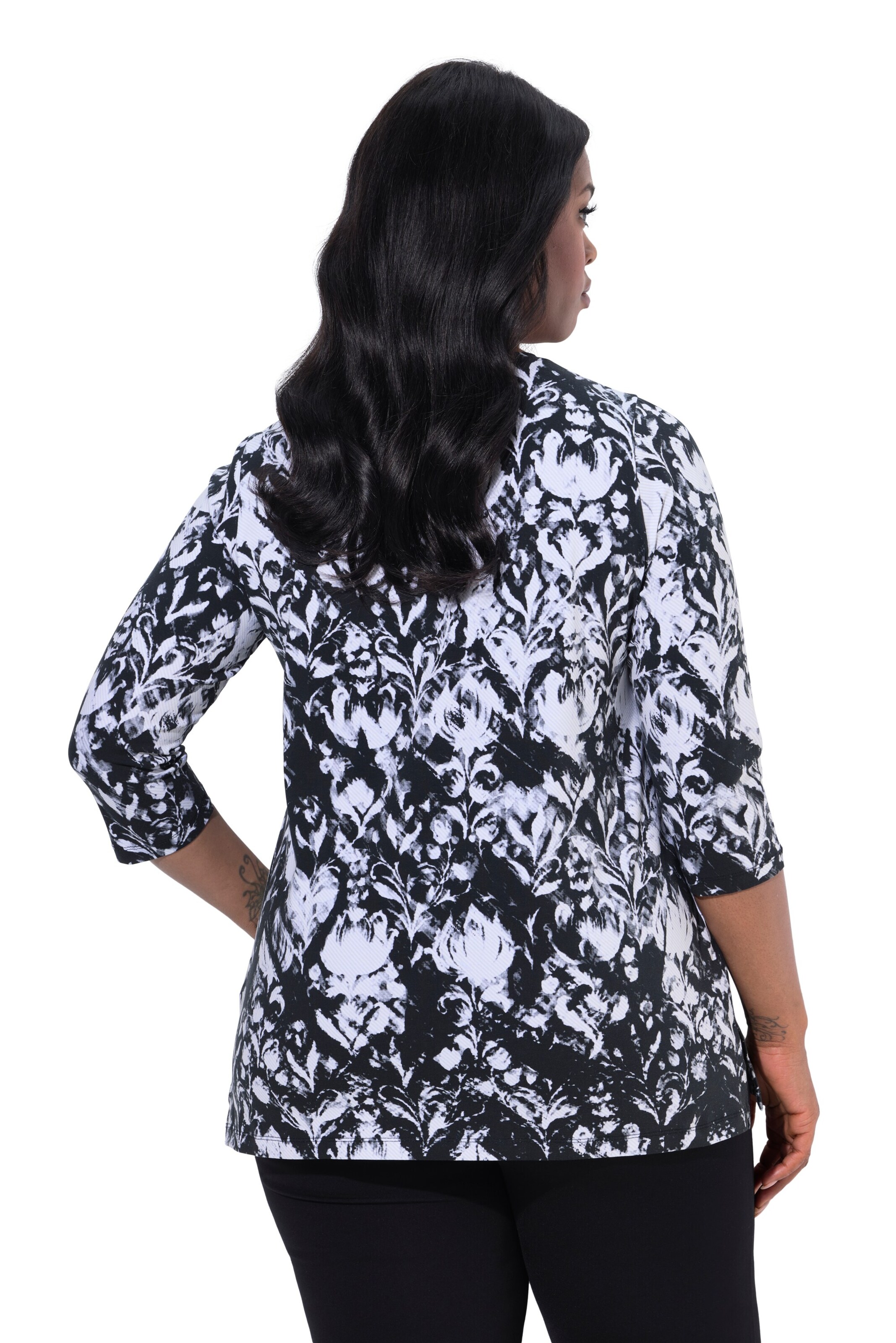 Ulla Popken Shirt in Zwart