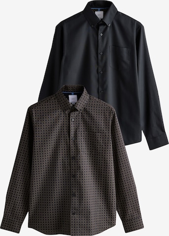 Regular fit Cămașă de la Next pe negru: față