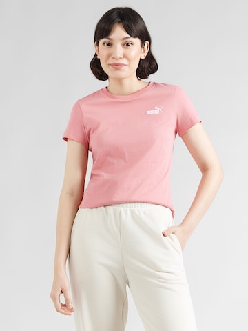 PUMA Performance shirt 'ESS Small No. 1' in Pink: front