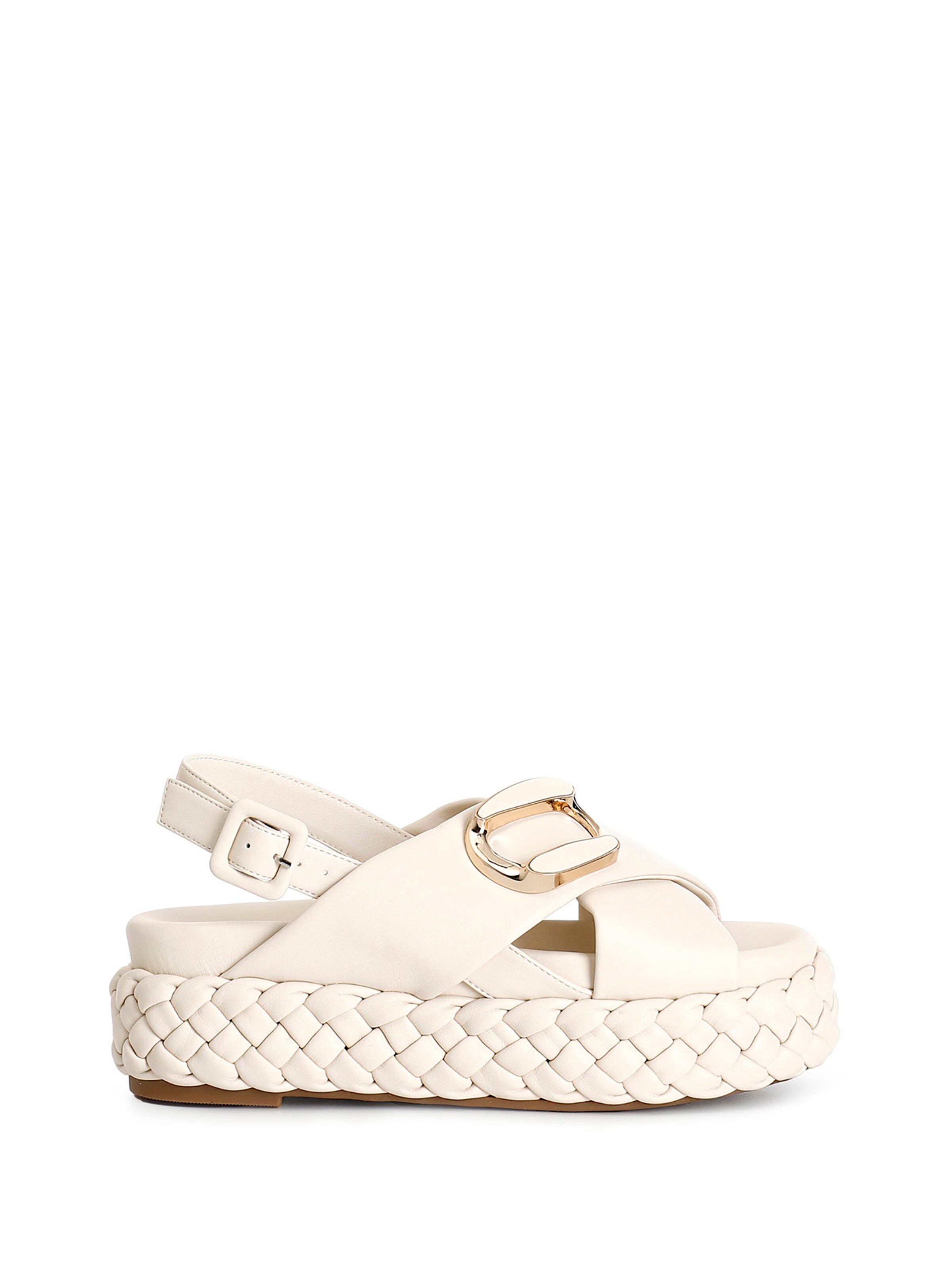 Sandalo con cinturino di CAFè NOIR in bianco
