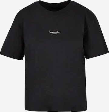 Miss Tee Shirt 'Heartbreaker Lovetaker' in Black: front