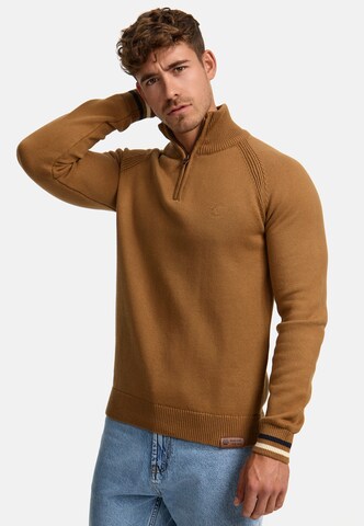 INDICODE JEANS Trui ' Swift ' in Bruin