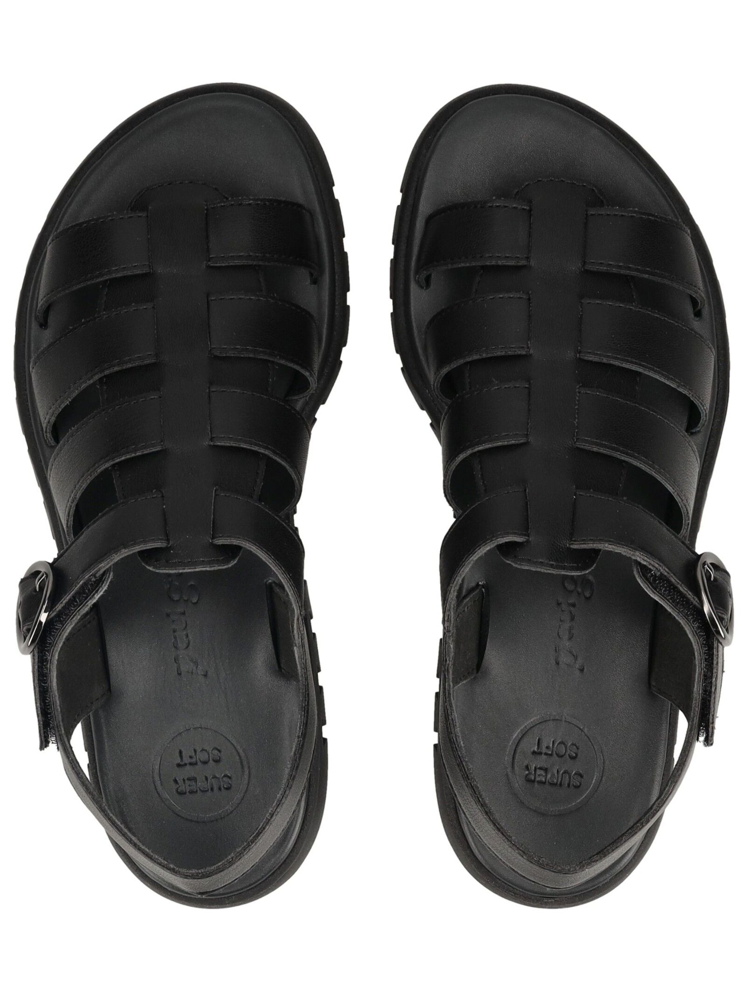 Paul Green Strap sandal in Black