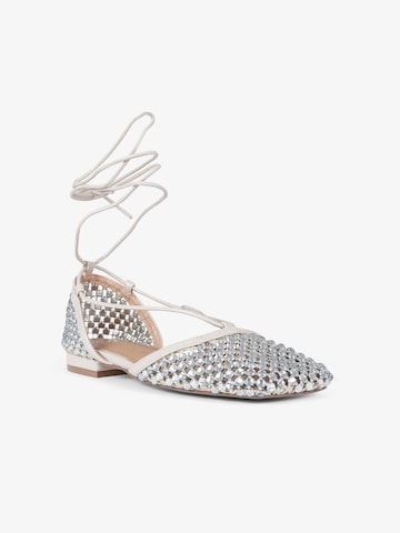 EXE Ballerinas in Silber: Vorderseite