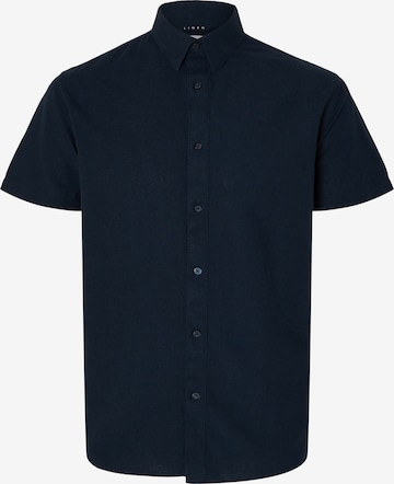 Chemise SELECTED HOMME en bleu : devant