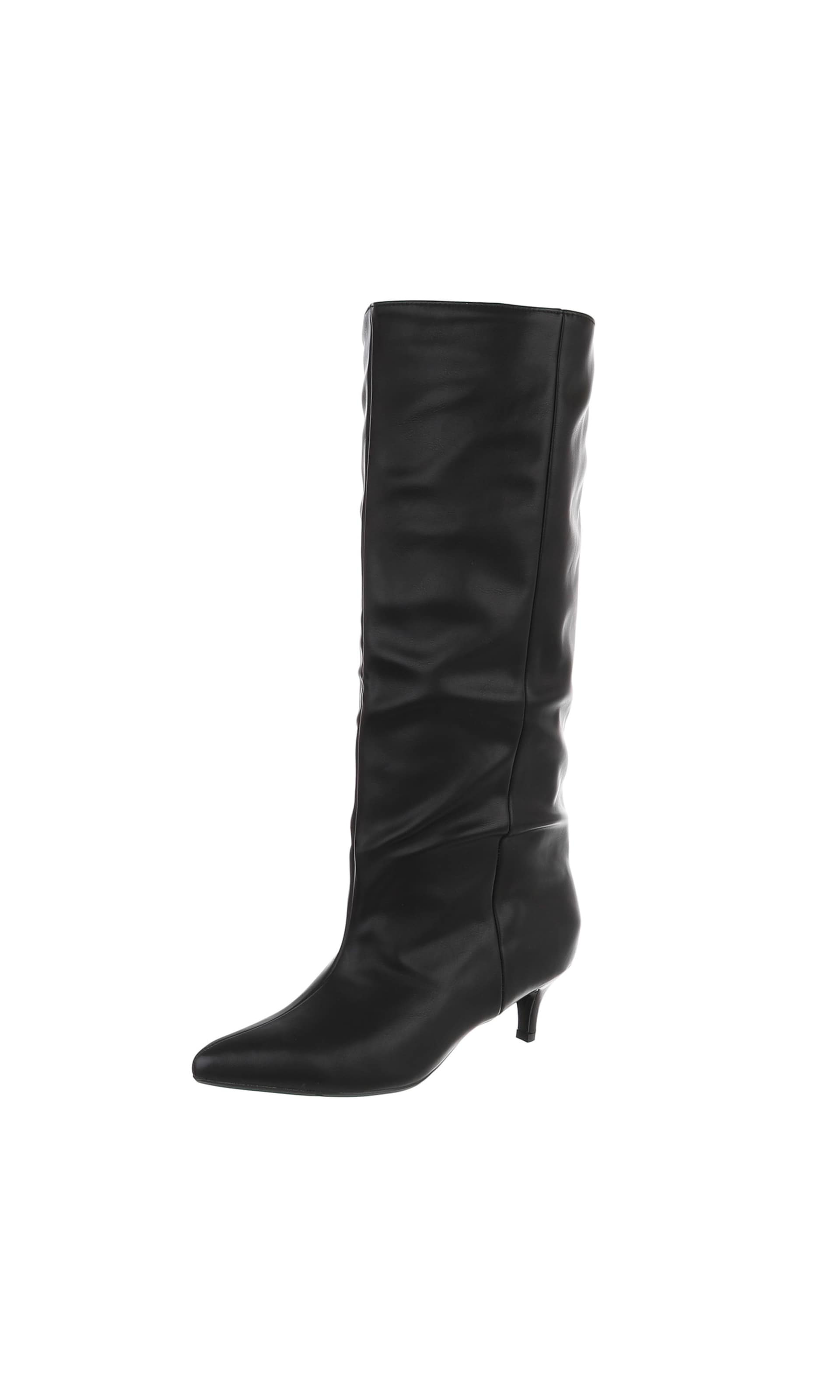 Ital-Design Stiefel in Schwarz: Vorderseite
