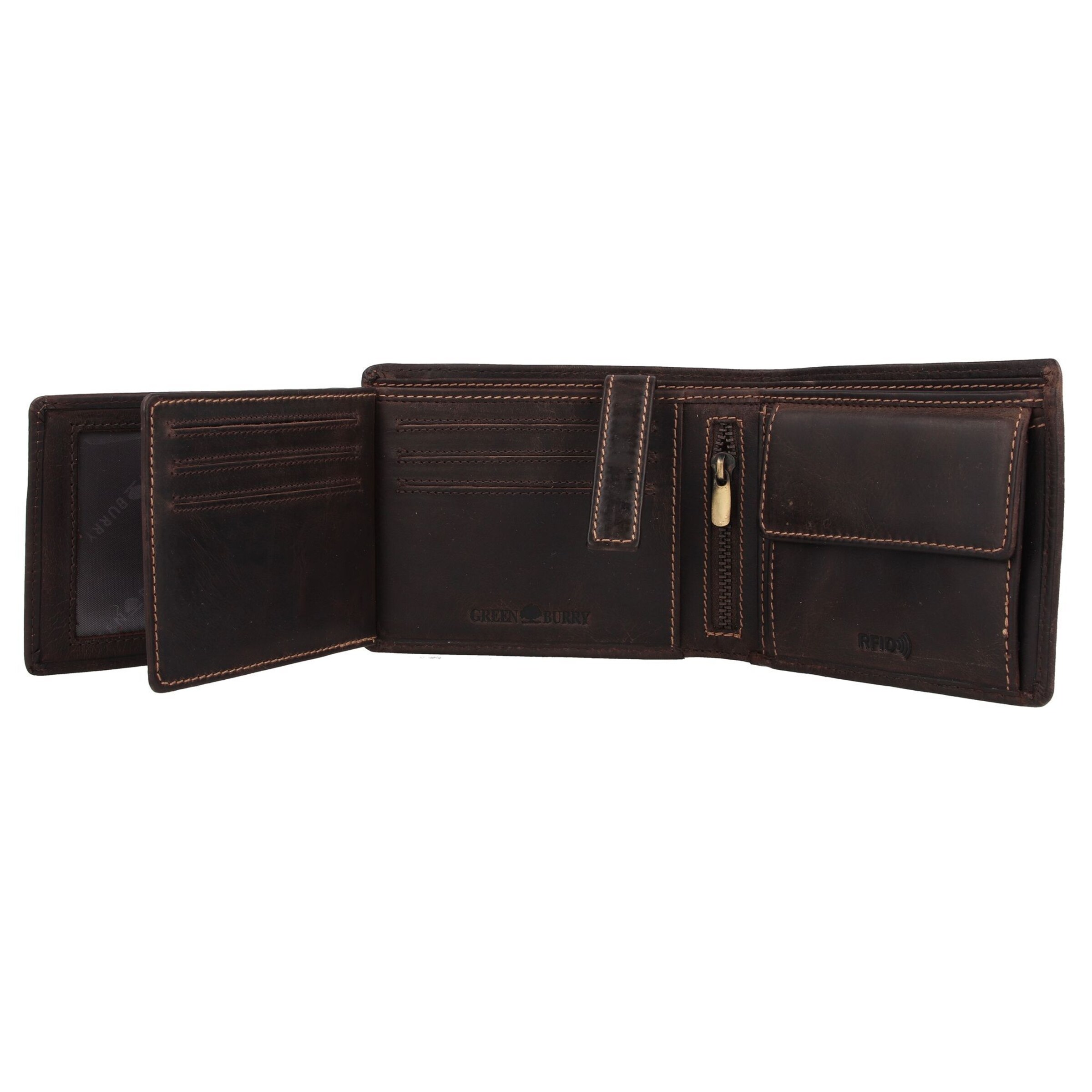 Portamonete 'Tornado' di GREENBURRY in marrone