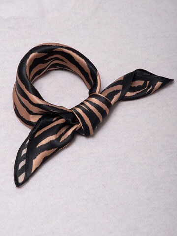 MayTree Scarf 'Seidentuch Zebra' in Brown