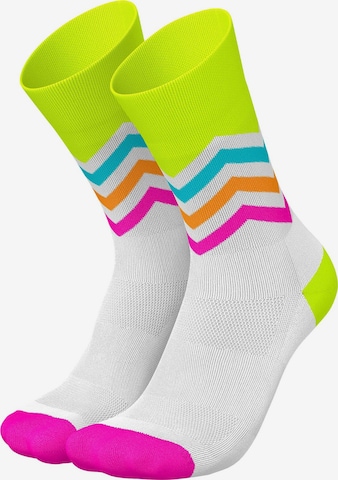 INCYLENCE Athletic Socks 'VOLTS' in Yellow: front