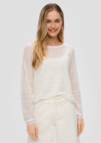 Pull-over s.Oliver en blanc : devant