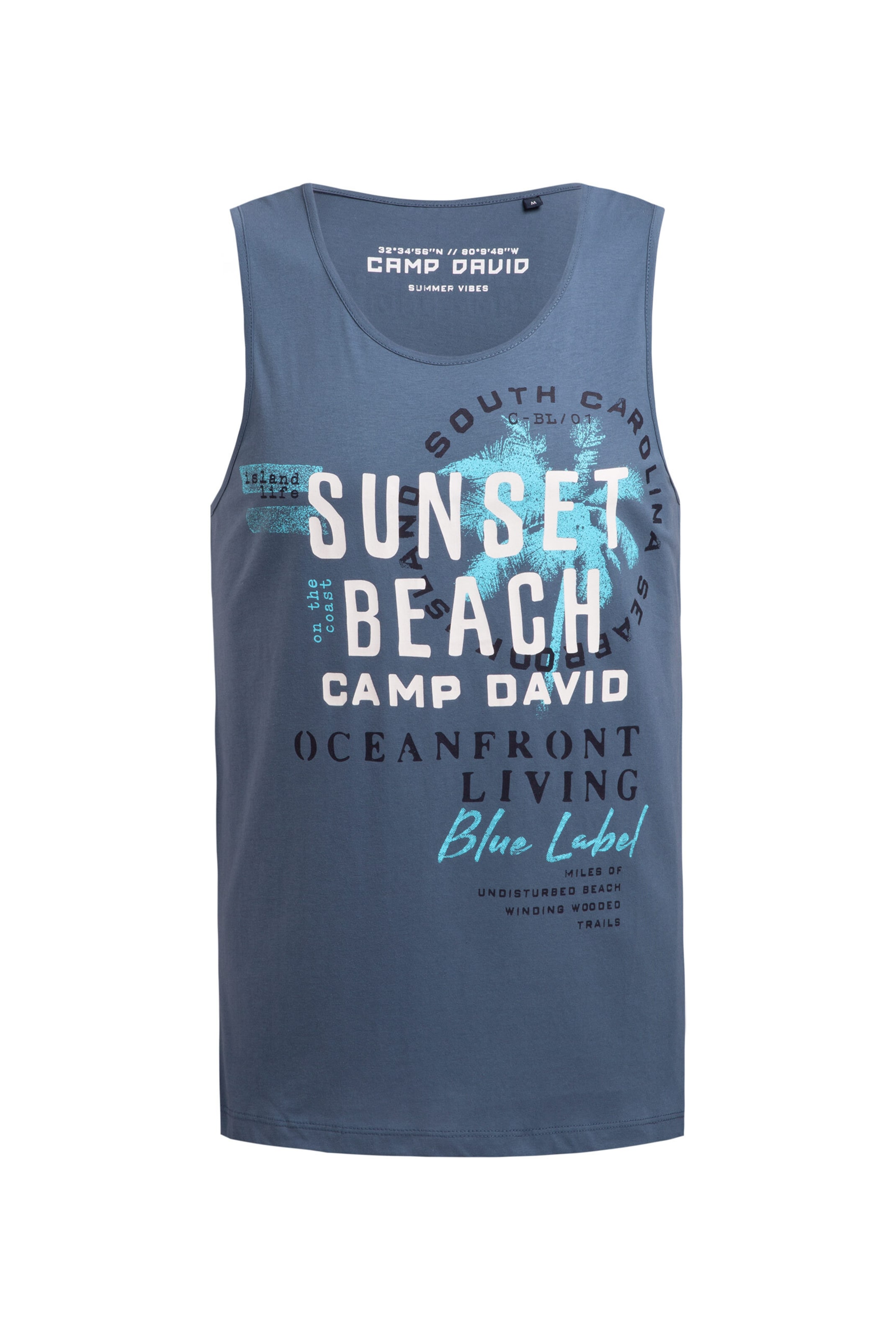 CAMP DAVID Shirt in Blue: front