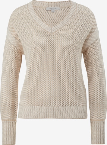 comma casual identity Pullover in Beige: predná strana