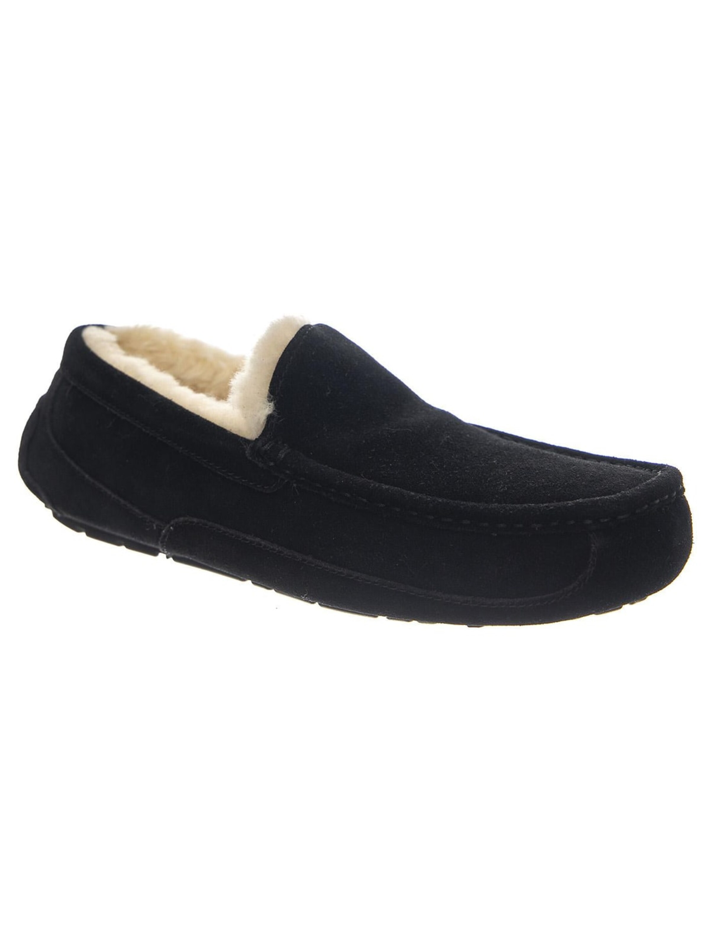 UGG Mocassins 'Ascot Black Shoes' in Zwart: voorkant