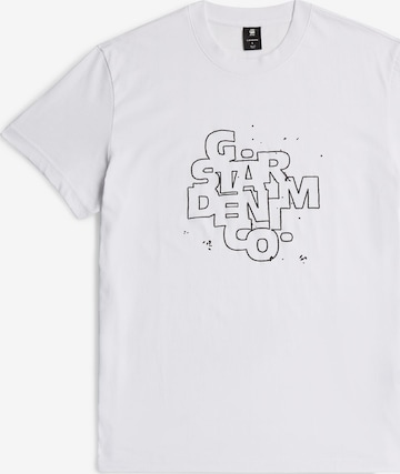 T-Shirt G-STAR en blanc : devant