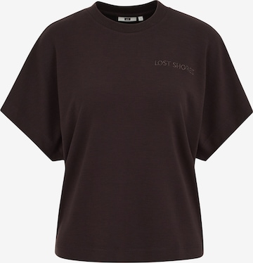 Tricou de la WE Fashion pe maro: față