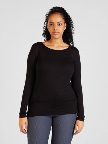 ONLY Carmakoma Shirt 'LONNY' in Black: front