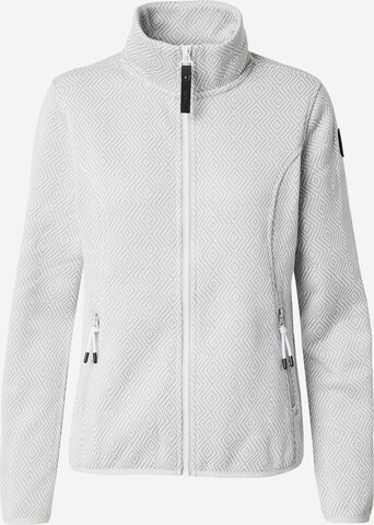 ICEPEAK Athletic Fleece Jacket 'AULTI' in Grey: front