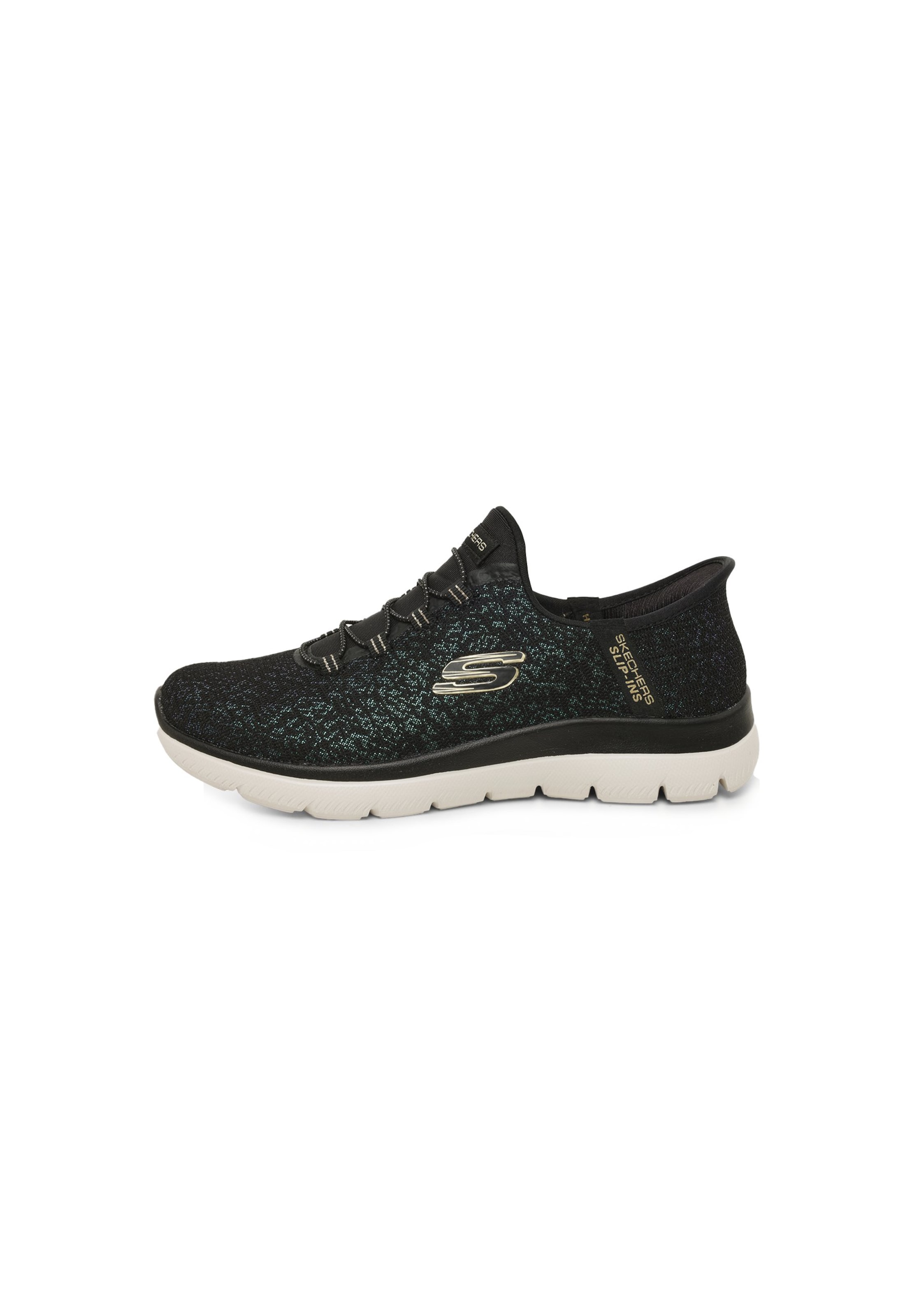 Slip on 'SUMMITS-LUNAR GLOW' SKECHERS en noir : devant