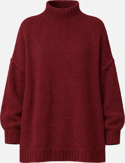 Worldclassca Oversizepullover 'Strickpullover Oversized mit Stehkragen' in S-L in bordeaux, Produktansicht