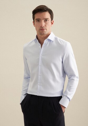 SEIDENSTICKER Slim Fit Businesshemd in Blau: Vorderseite