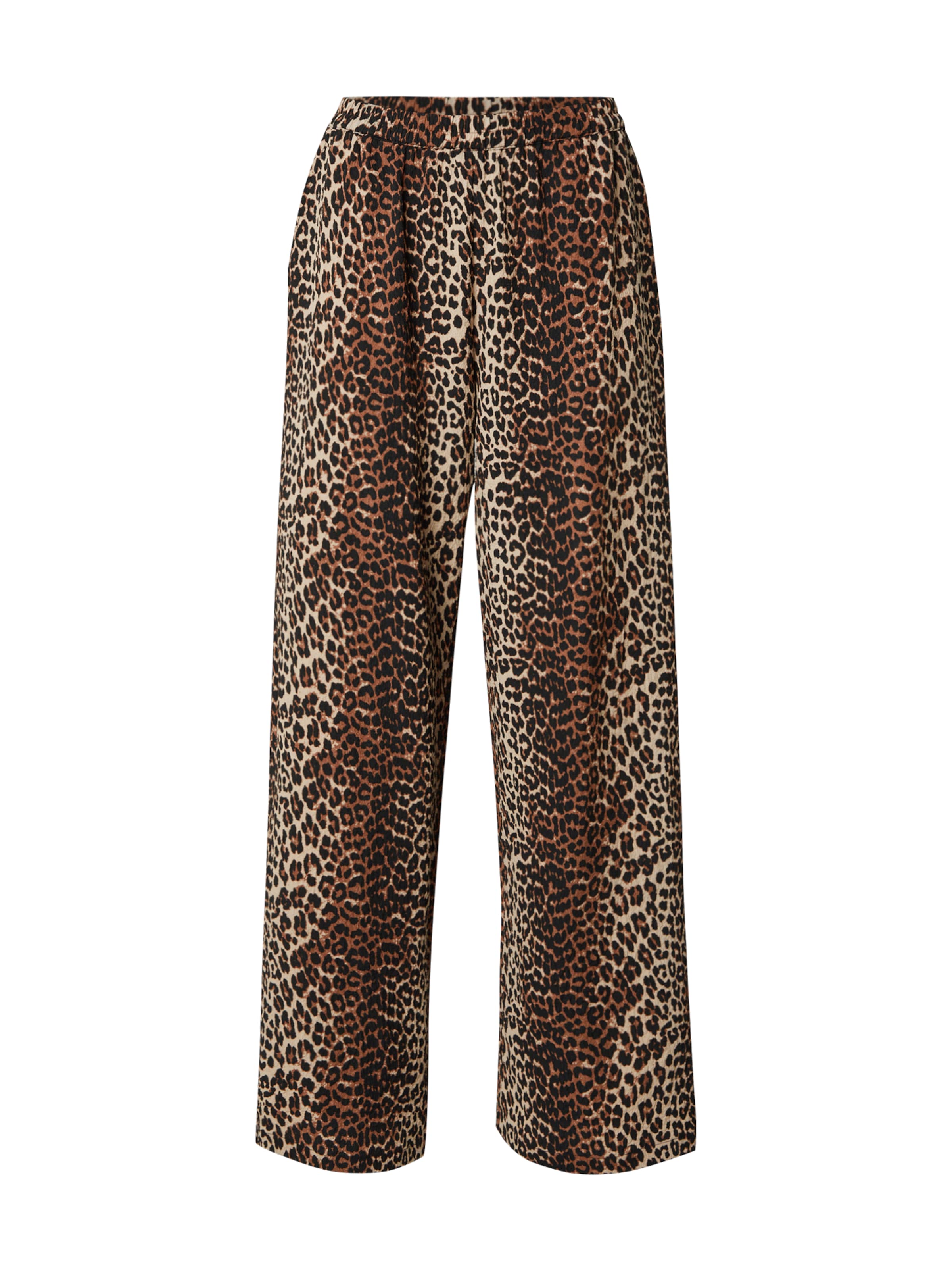 melns PIECES Vaļīgs piegriezums Bikses 'PCJEO': no priekšpuses