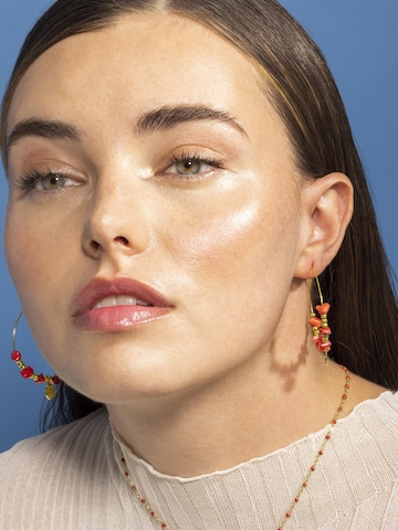 Boucles d'oreilles 'Zarwa' Luxenter en rouge