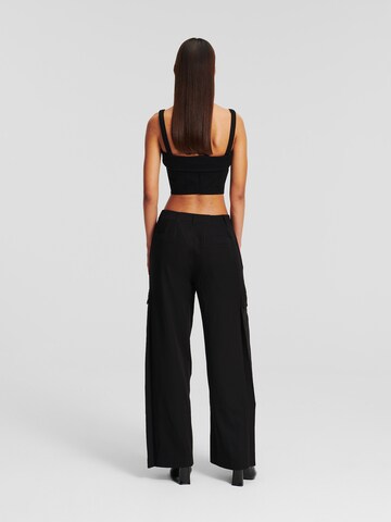 regular Jeans ' Cargo ' di KARL LAGERFELD JEANS in nero