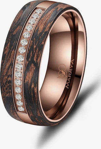 Anello 'MARRYA Ehering CB-03 Carbon-Bronze' di MARRYA in marrone: frontale