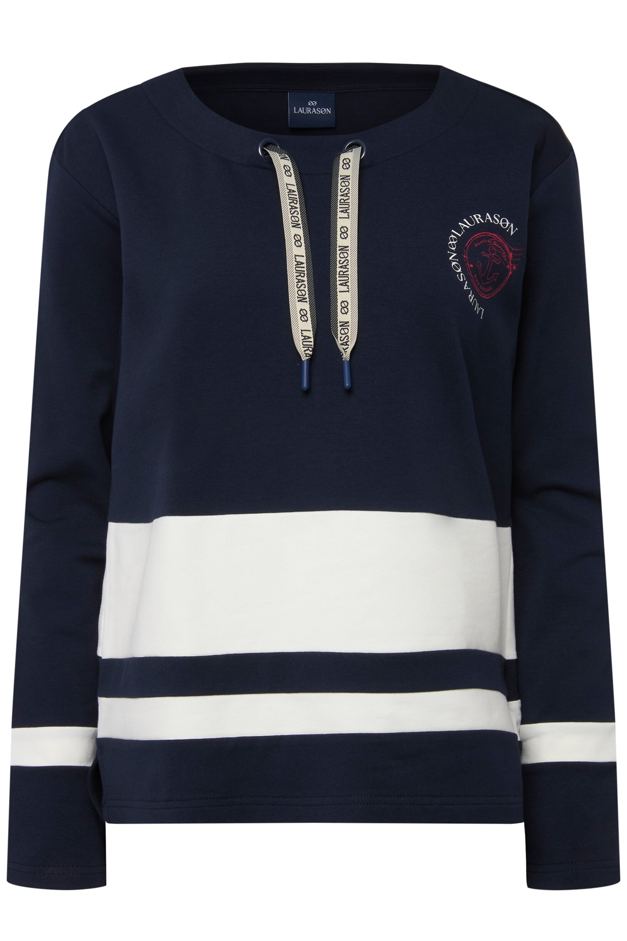 LAURASØN Sweatshirt in Blue: front