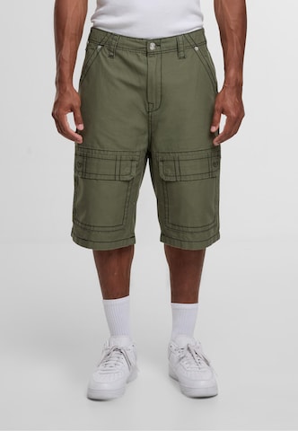 True Religion Loosefit Cargobroek 'Vinny' in Groen: voorkant