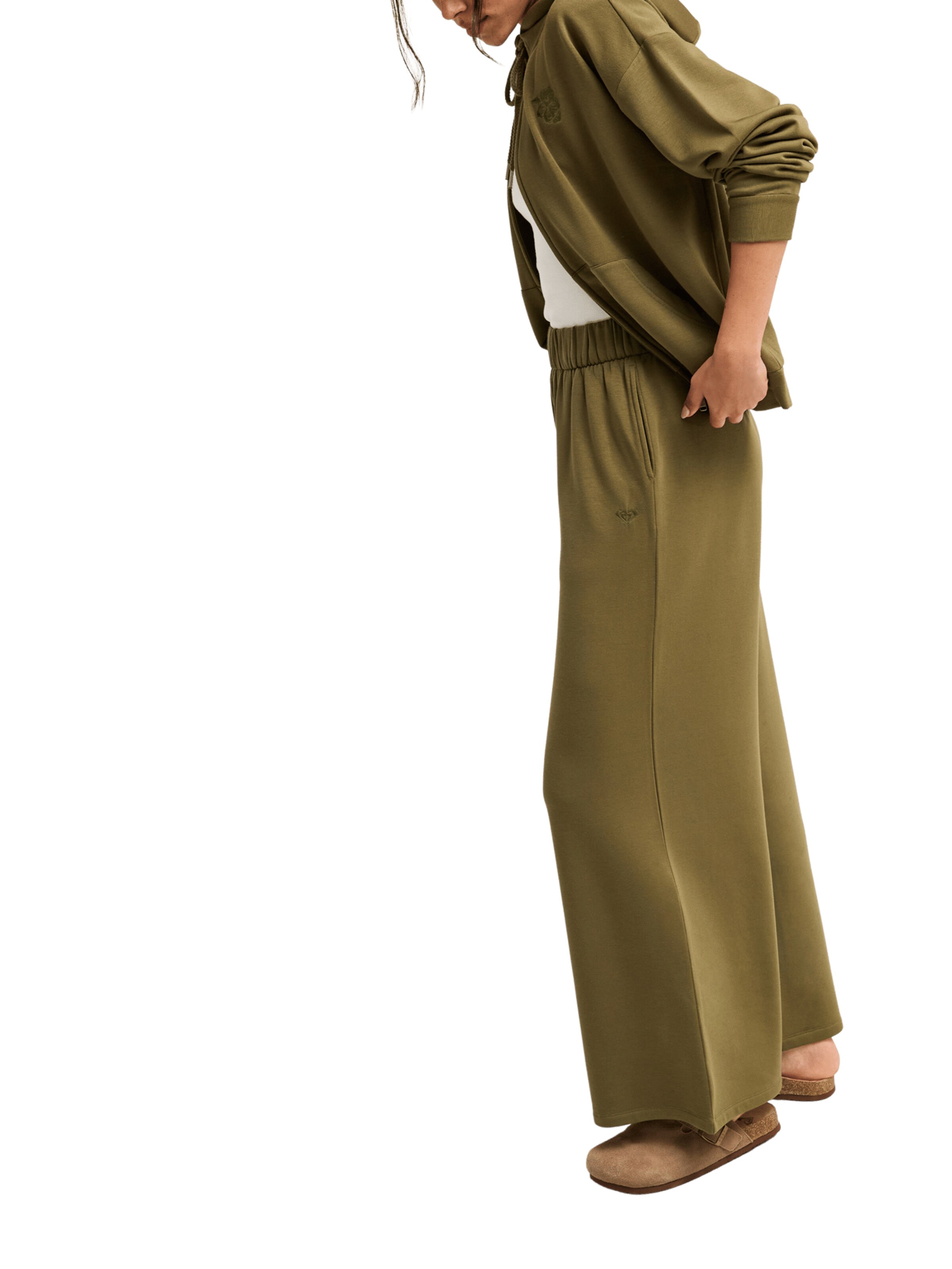 ROXY Wide leg Pants 'Surfing By Sunlight' in Green