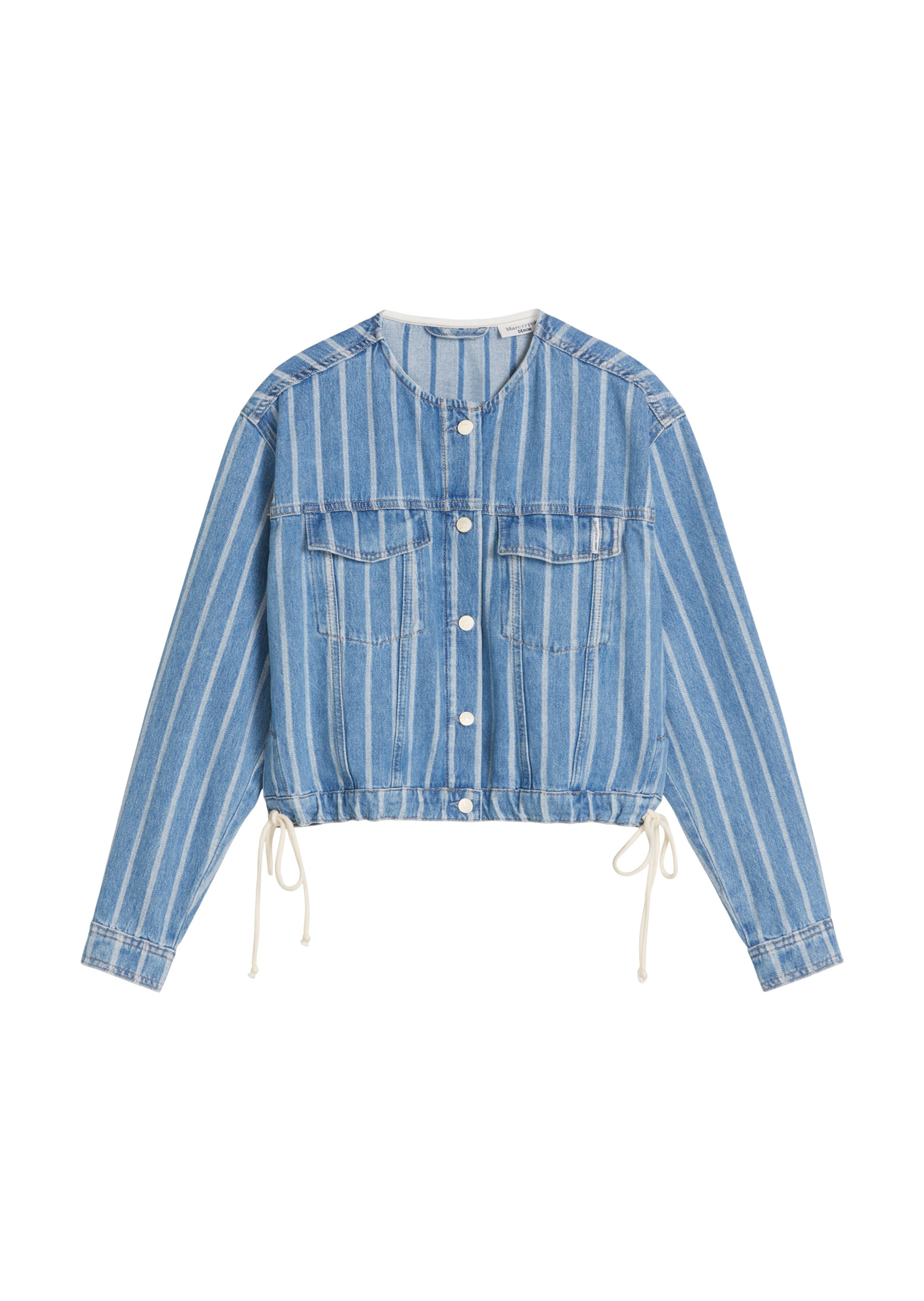 Marc O'Polo DENIM Veste mi-saison en XXS en bleu / blanc, Vue avec produit