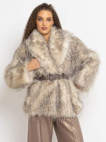 JIORO Winter Coat 'ESSENTIALS' in Beige