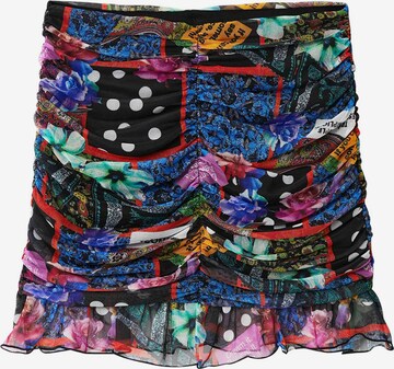 Jupe Desigual en mélange de couleurs : devant