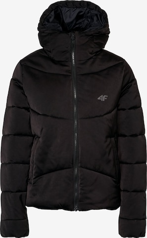 4F Sportjacke in Schwarz: Vorderseite
