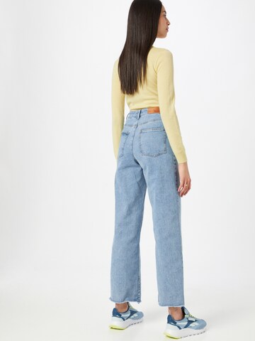 OBJECT Wide leg Jeans 'SAVANNAH' in Blauw