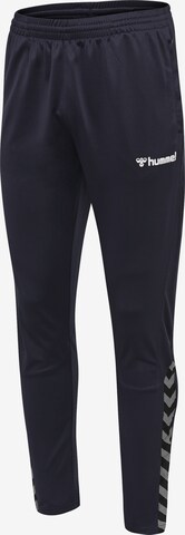 Effilé Pantalon de sport Hummel en bleu