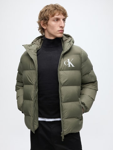 Veste mi-saison Calvin Klein Jeans en vert