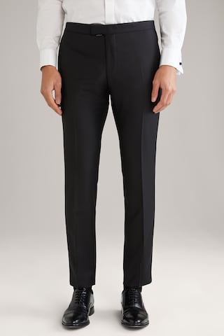 JOOP! Slim fit Pleated Pants 'Bask' in Black: front