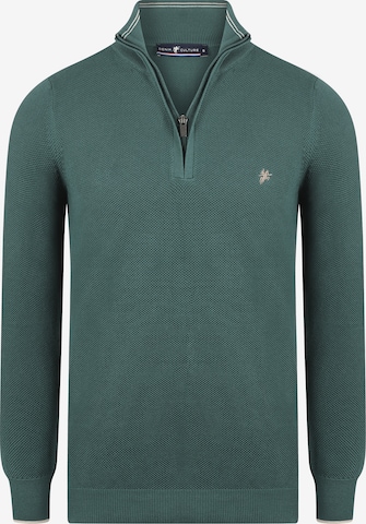 DENIM CULTURE Sweater 'Chester' in Green: front