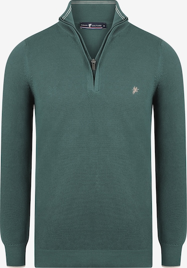 DENIM CULTURE Sweater 'Chester' in Ecru / Emerald, Item view
