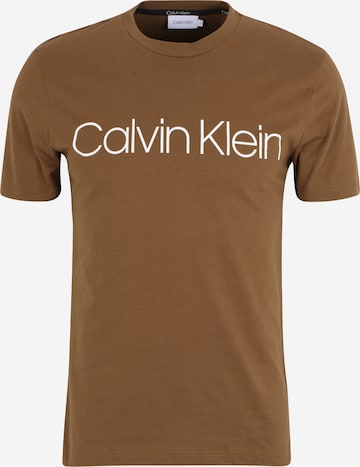 Calvin Klein Shirt in Bruin: voorkant