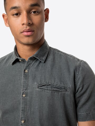 ESPRIT Regular fit Button Up Shirt in Grey