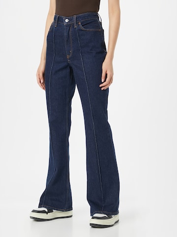 Abercrombie & Fitch Flared Jeans in Blauw: voorkant