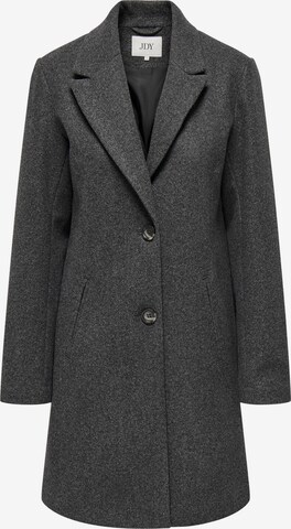JDY Between-Seasons Coat in Grey: front