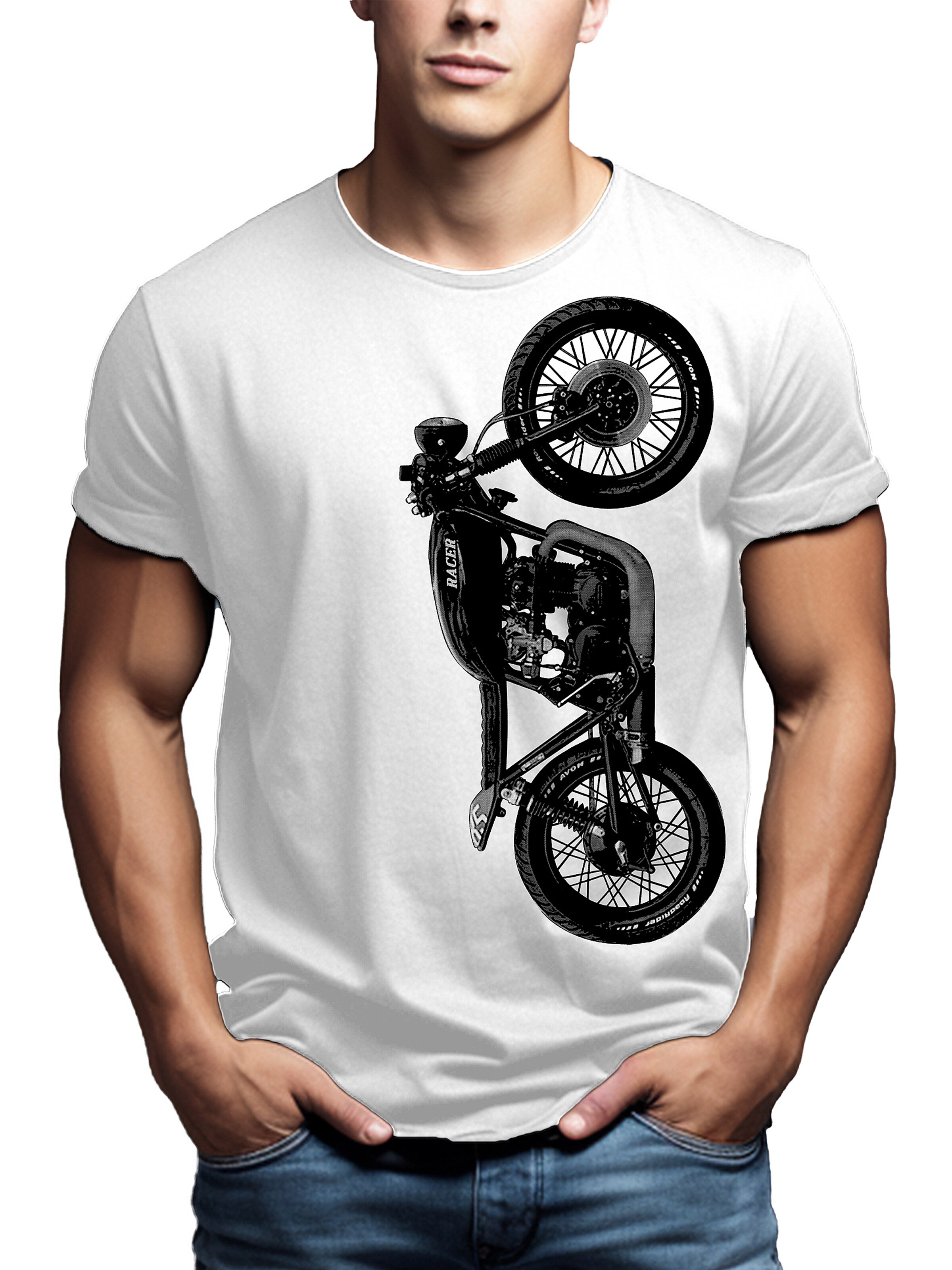 MAKAYA Shirt in White: front