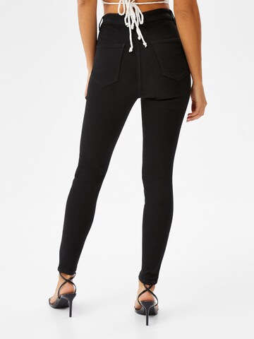 Bershka Skinny Broek in Zwart