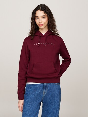 Tommy Jeans Mikina – červená: přední strana