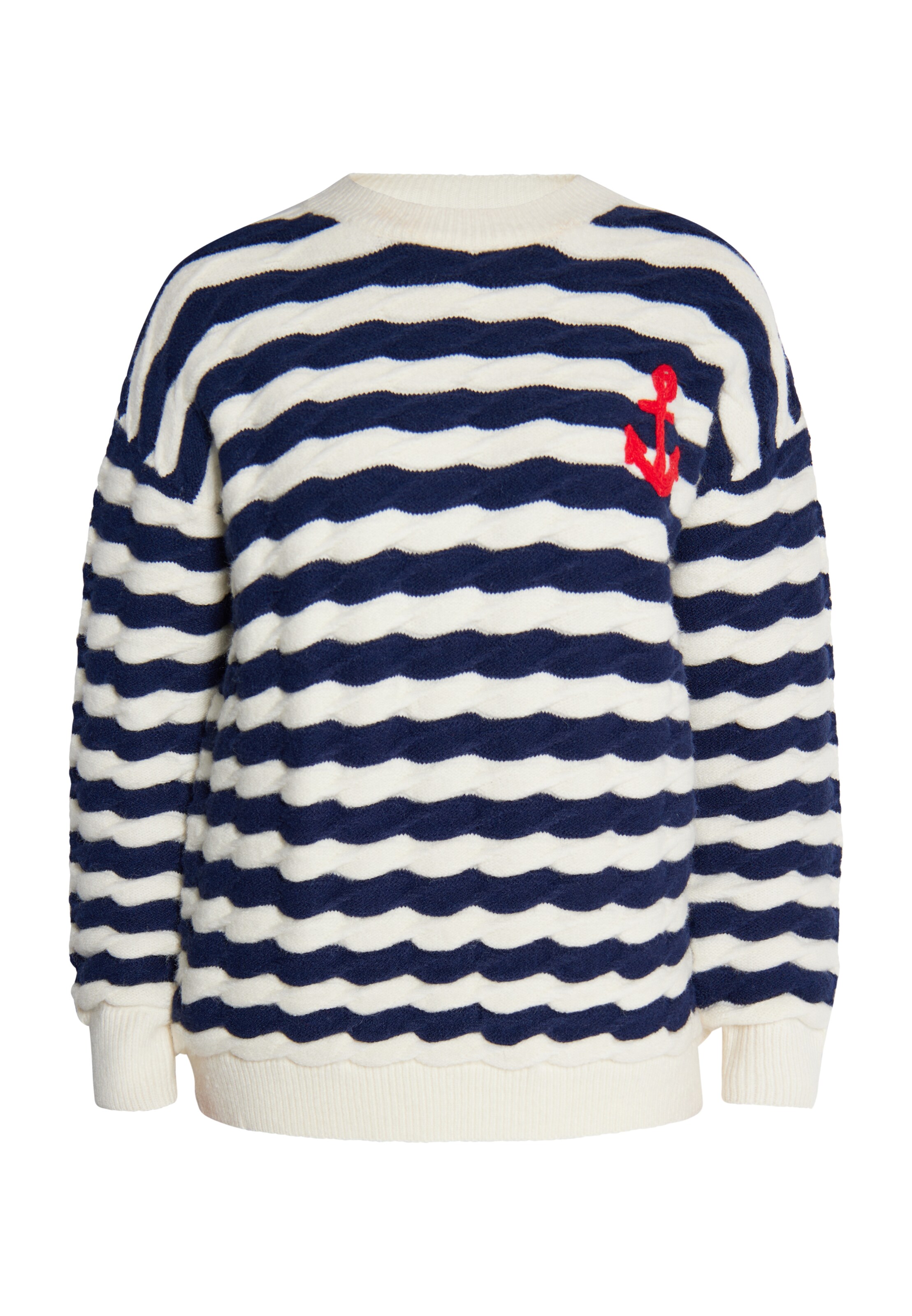 DreiMaster Maritim Svetr – modrá: přední strana