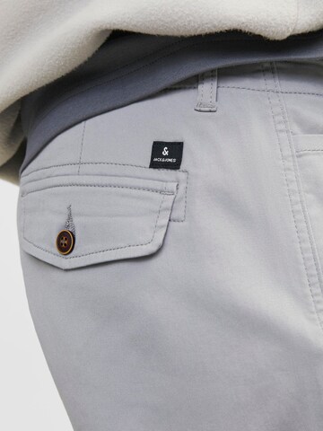 JACK & JONES Slimfit Hose 'JJIPaul JJFlake' in Grau